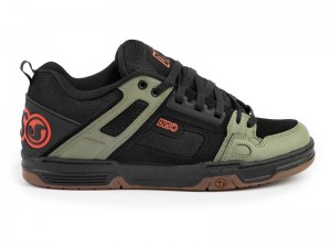 Tenis Skate DVS COMANCHE Masculino Pretas Verde Oliva Laranja Portugal | DK10-626