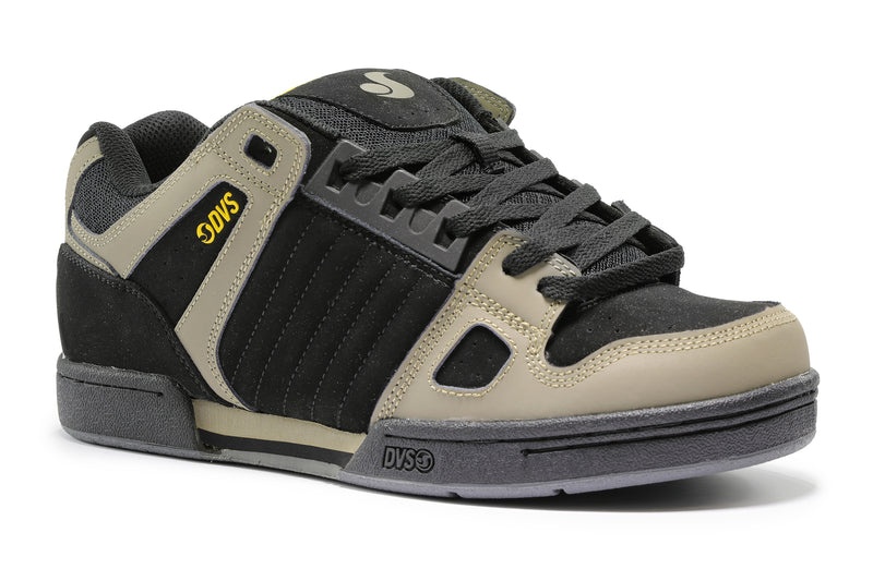 Tenis Skate DVS CELSIUS Masculino Pretas Amarelas Portugal | QJ12-100